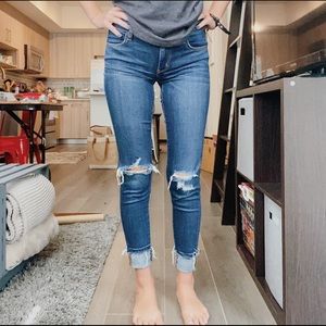 American eagle ripped skinny jeans high waisted